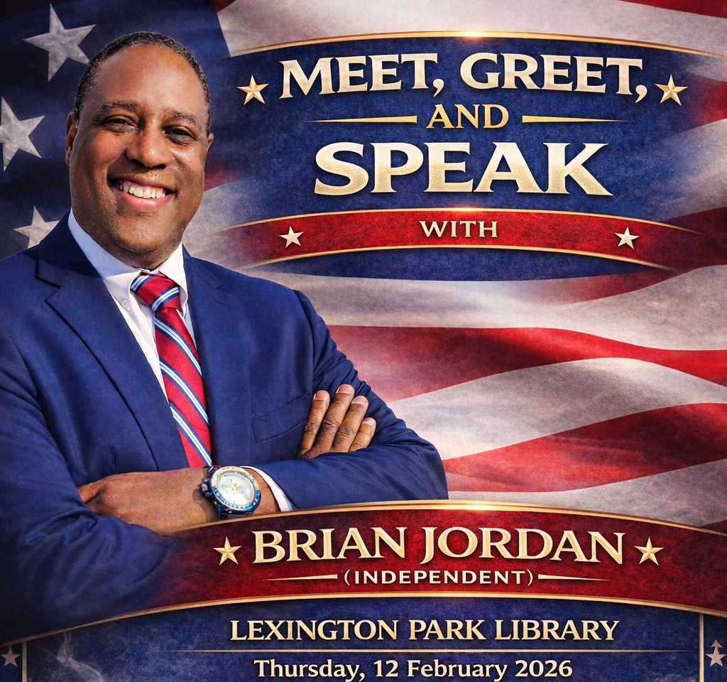Meet, Greet and, SPEAK.
Date: 2/12/2026. Time: 5:45pm - 7:30PM
Where: LEXINGTON PARK LIBRARY