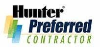 a hunter preferred contractor logo on a white background .