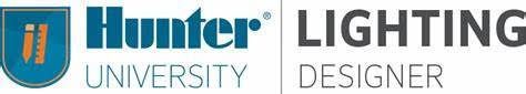 a logo for hunter lighting university and designer