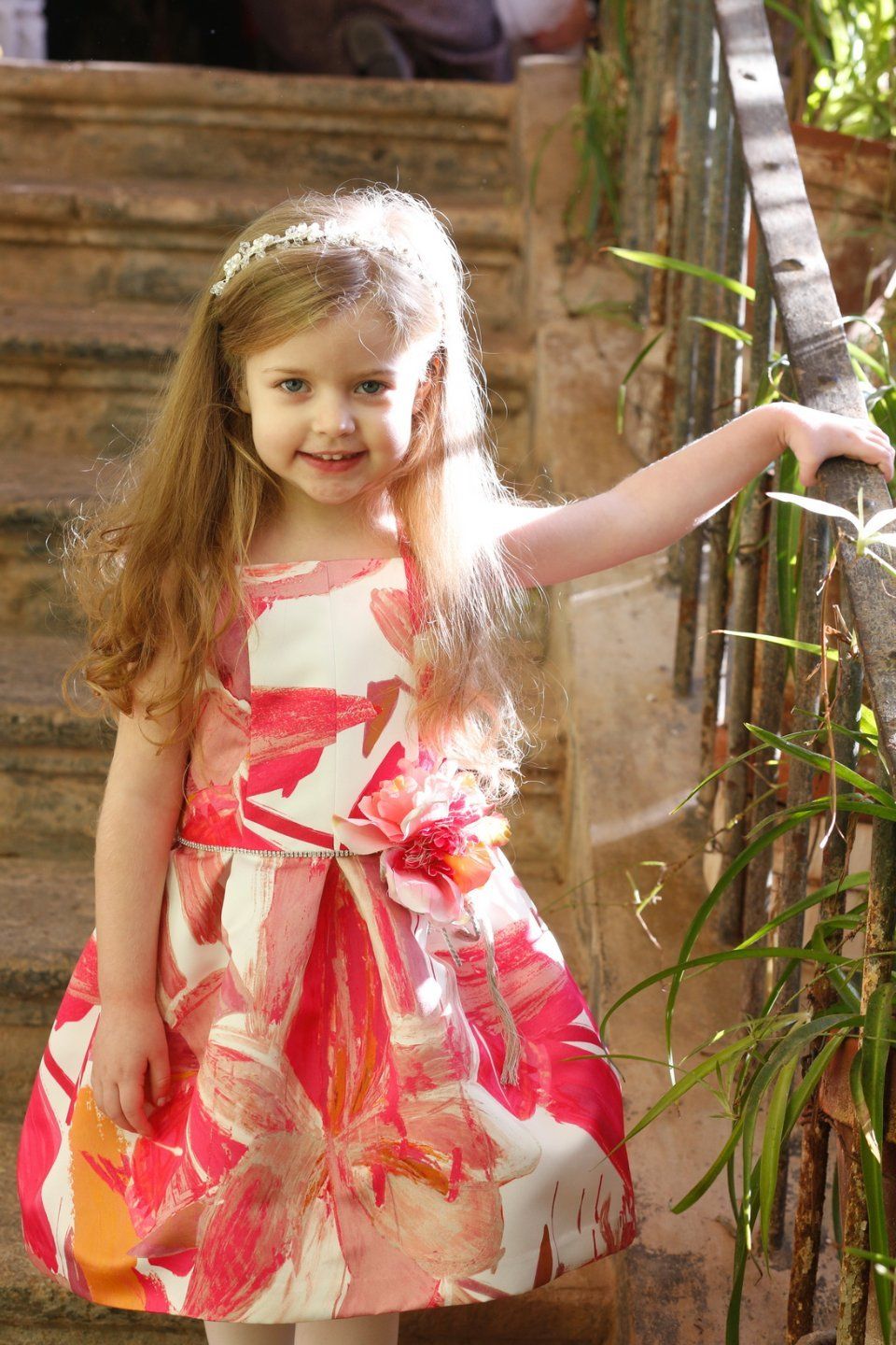 abito floreale bambina