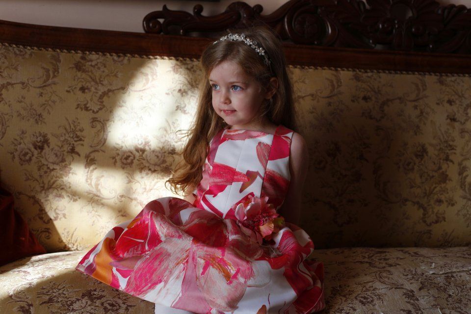 vestito floreale bambina