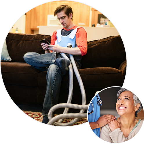 CF child being examined