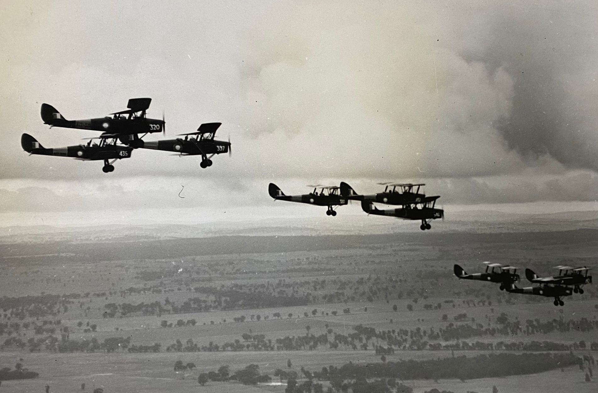 Group of planes flying together