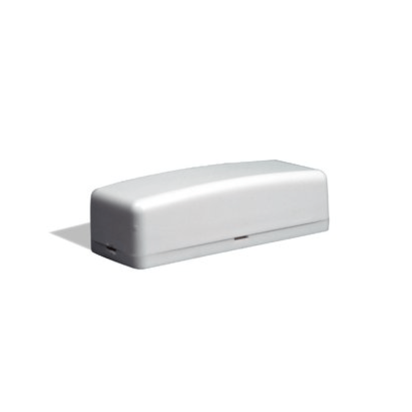 White rectangular device with rounded top, casting a shadow.