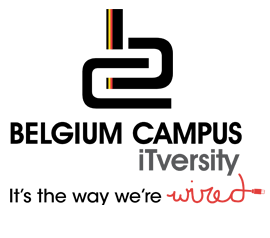 The belgium campus itversity logo says it 's the way we 're wired
