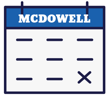 Trevor's McDowell event calendar