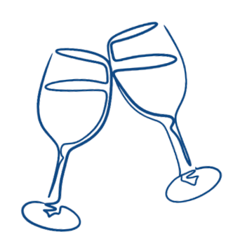 Wineglasses representing Trevor's wine club in Scottsdale Arizona