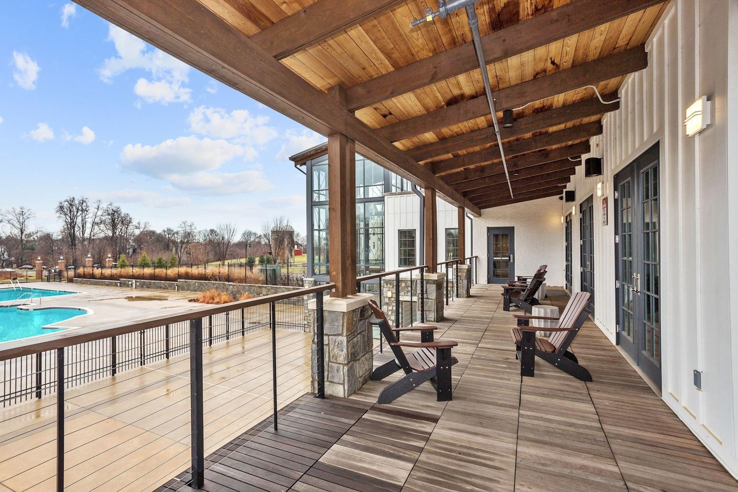 pool and patio photo shoot