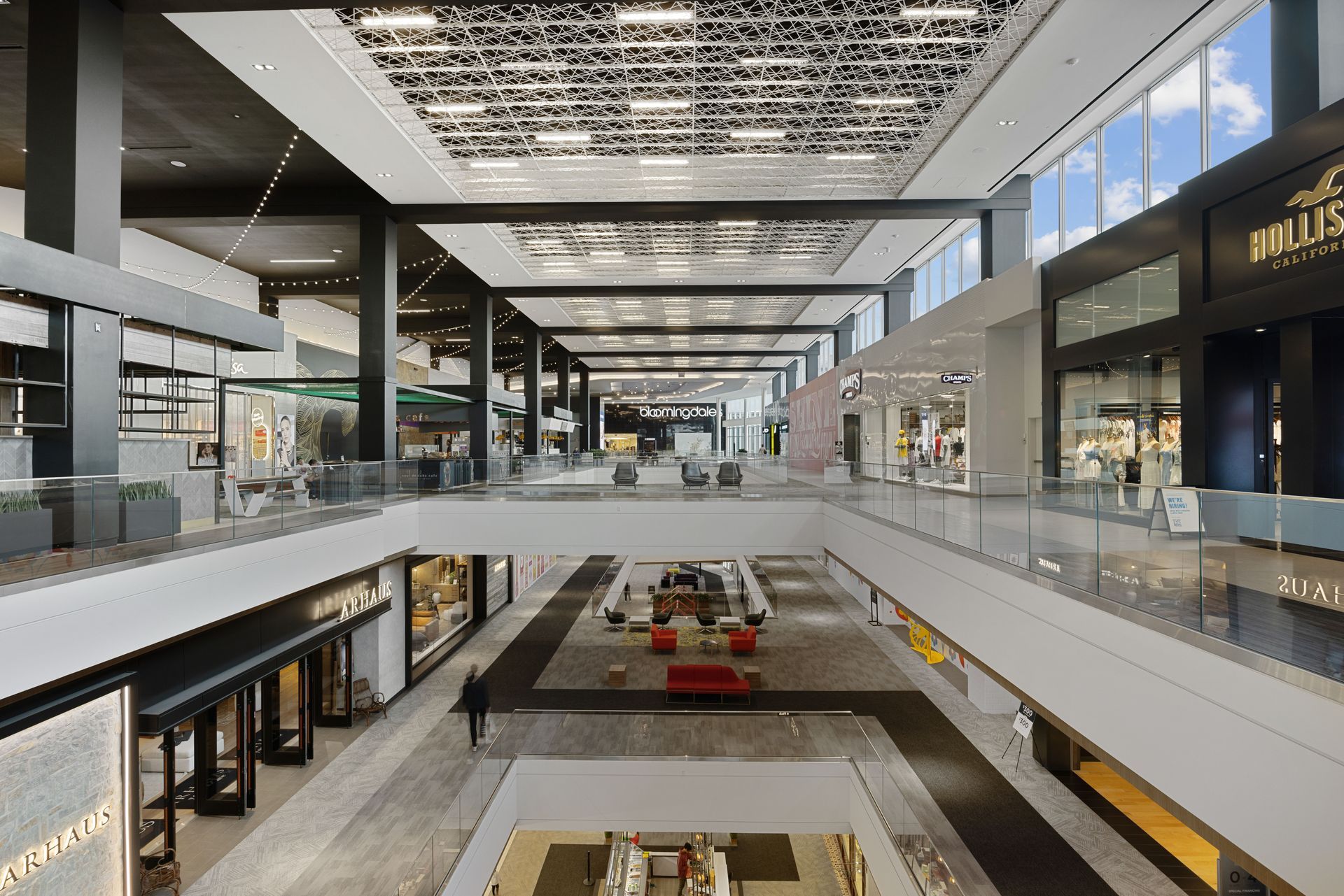 An artist 's impression of a large shopping mall.