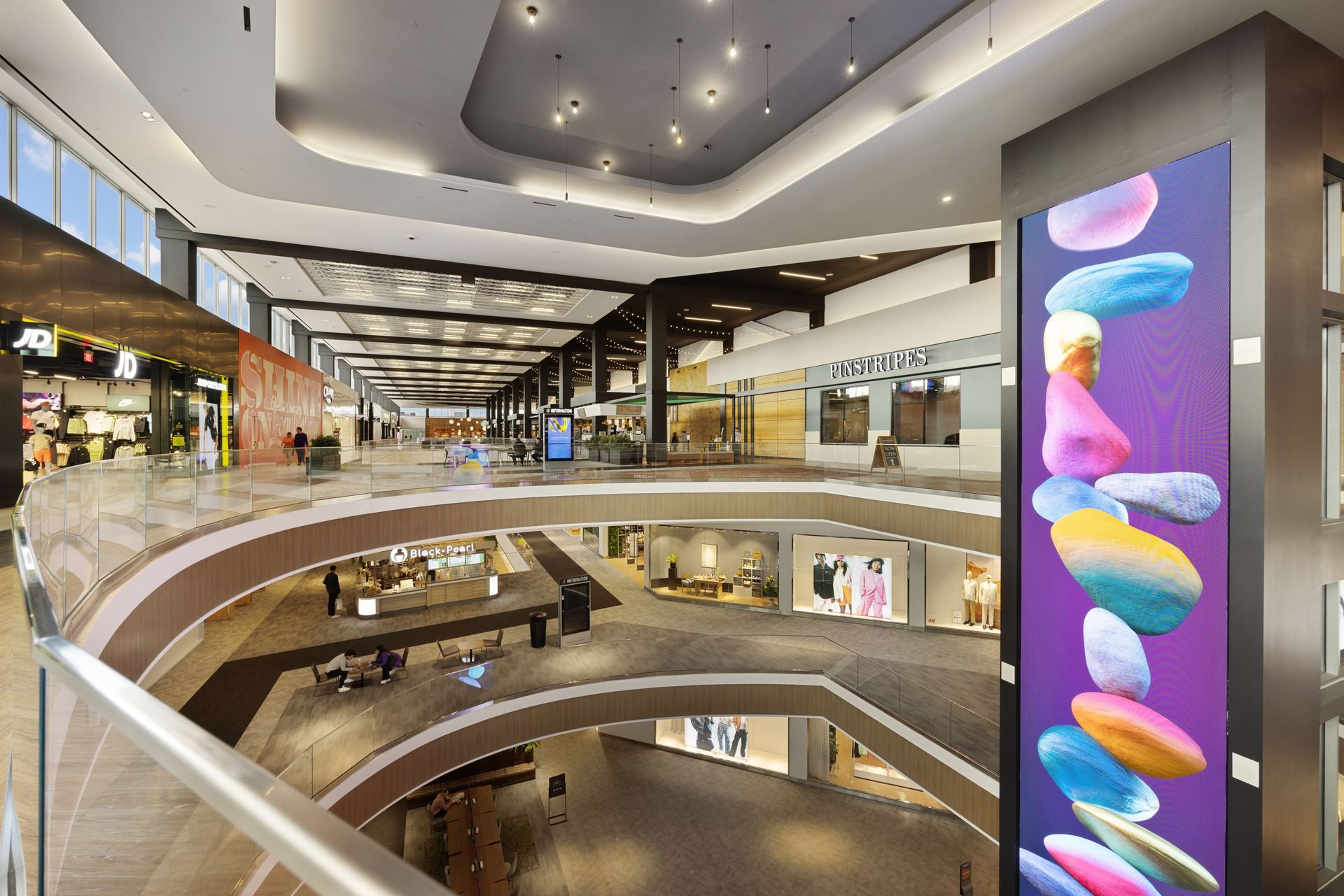 An artist 's impression of the inside of a shopping mall