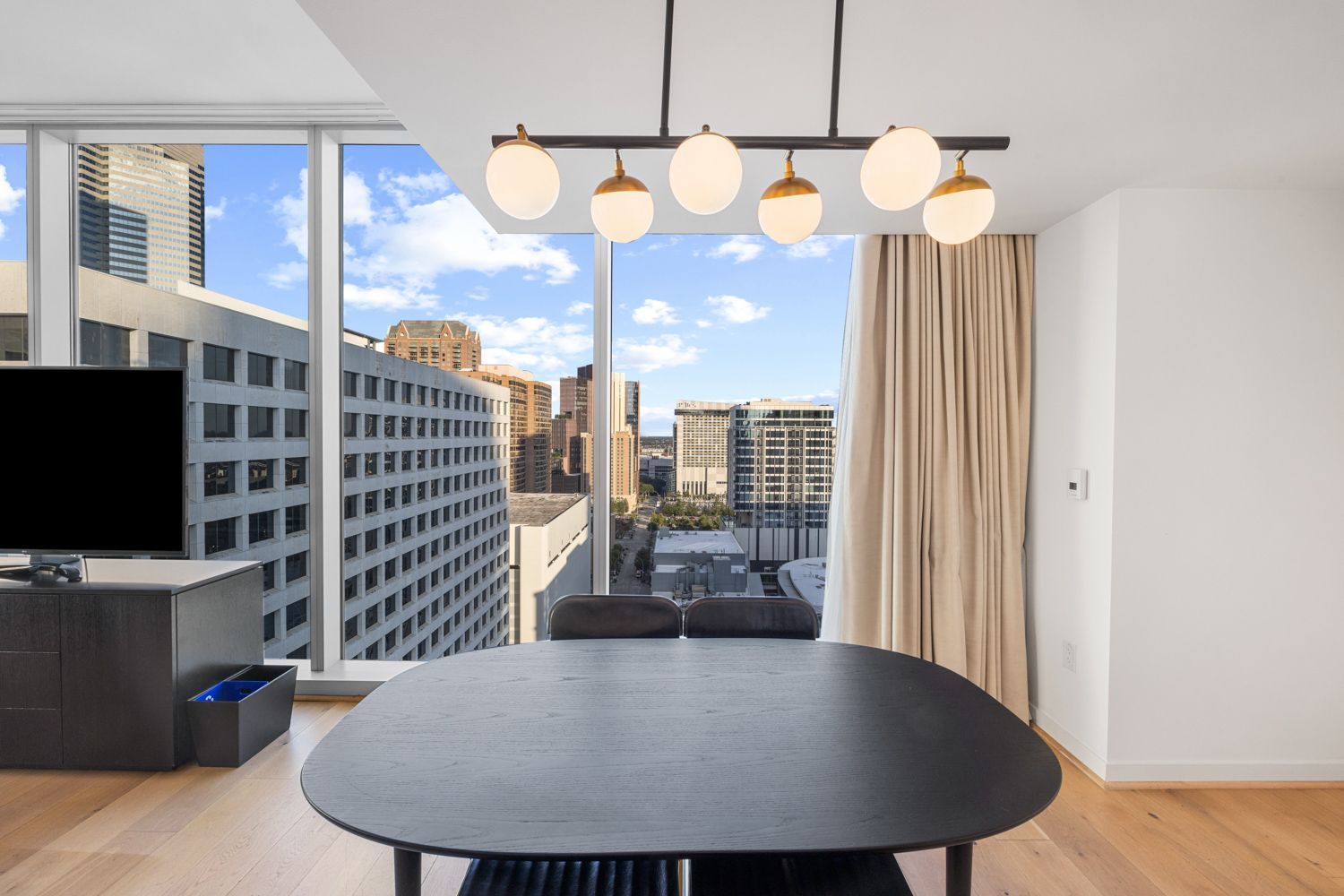 Houston condo with open view of city by Craig Westerman and Hometrack team.
