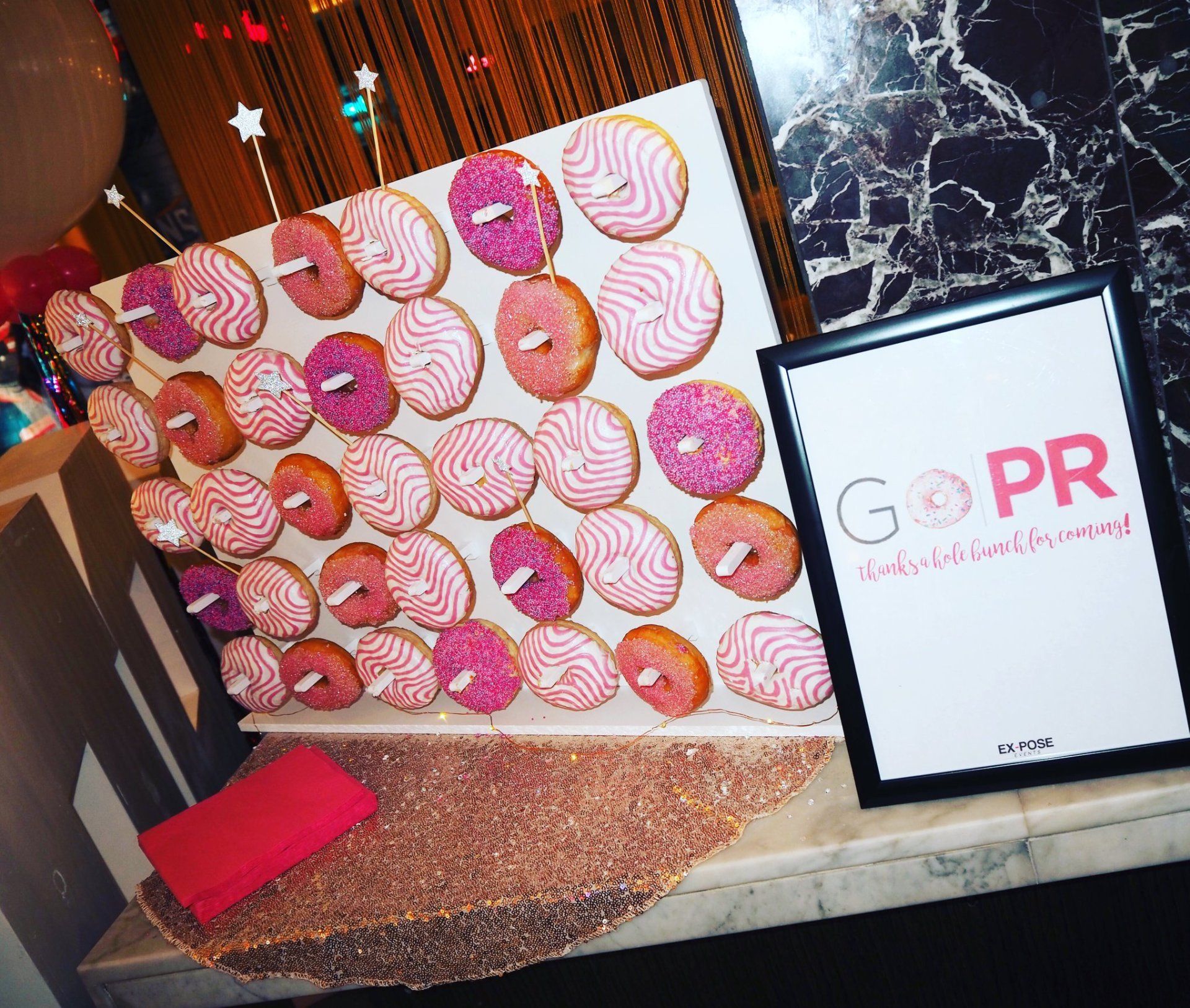 candy and doughnut wall hire 2