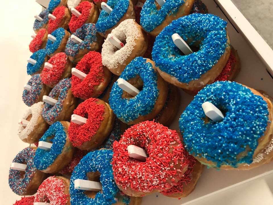 candy and doughnut wall hire 1