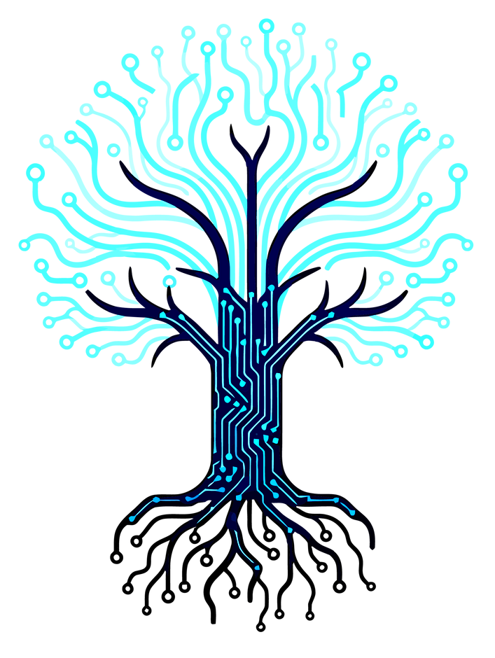 A robot is holding a piece of paper and pointing up.