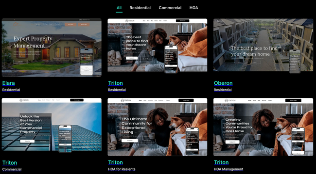 Website template preview