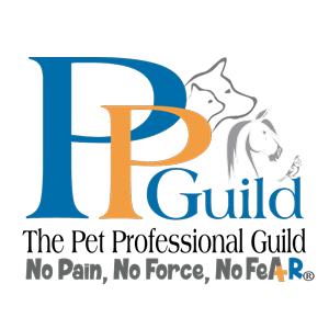 Logo for The Pet Professional Guild. Features