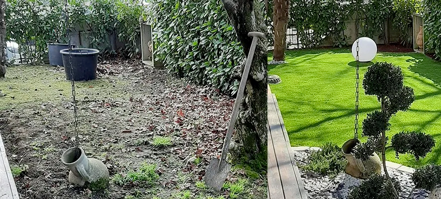 Giardino Prima e dopo