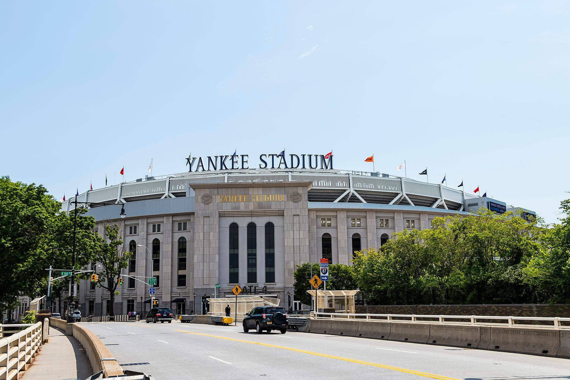 The yankee stadium is located in new york city.