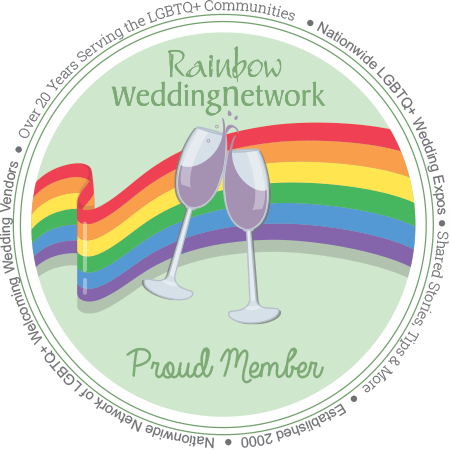 rainbow wedding network member logo