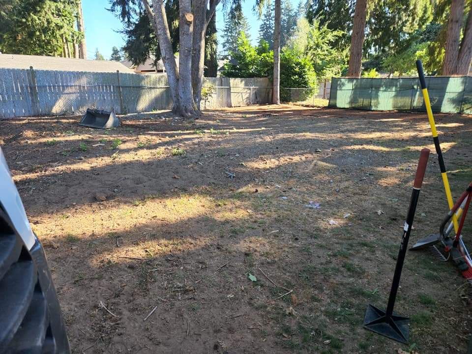A Shovel Is Sitting in The Middle of A Dirt Field - Shelton, WA - D&T Excavating LLP