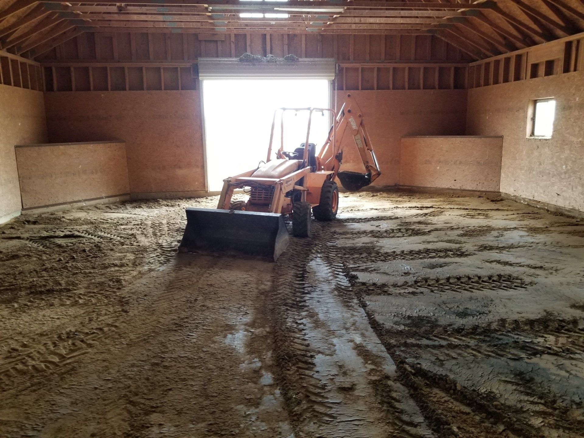 Excavator Truck in the Warehouse - Dallas, TX - All Around Septic Service Co