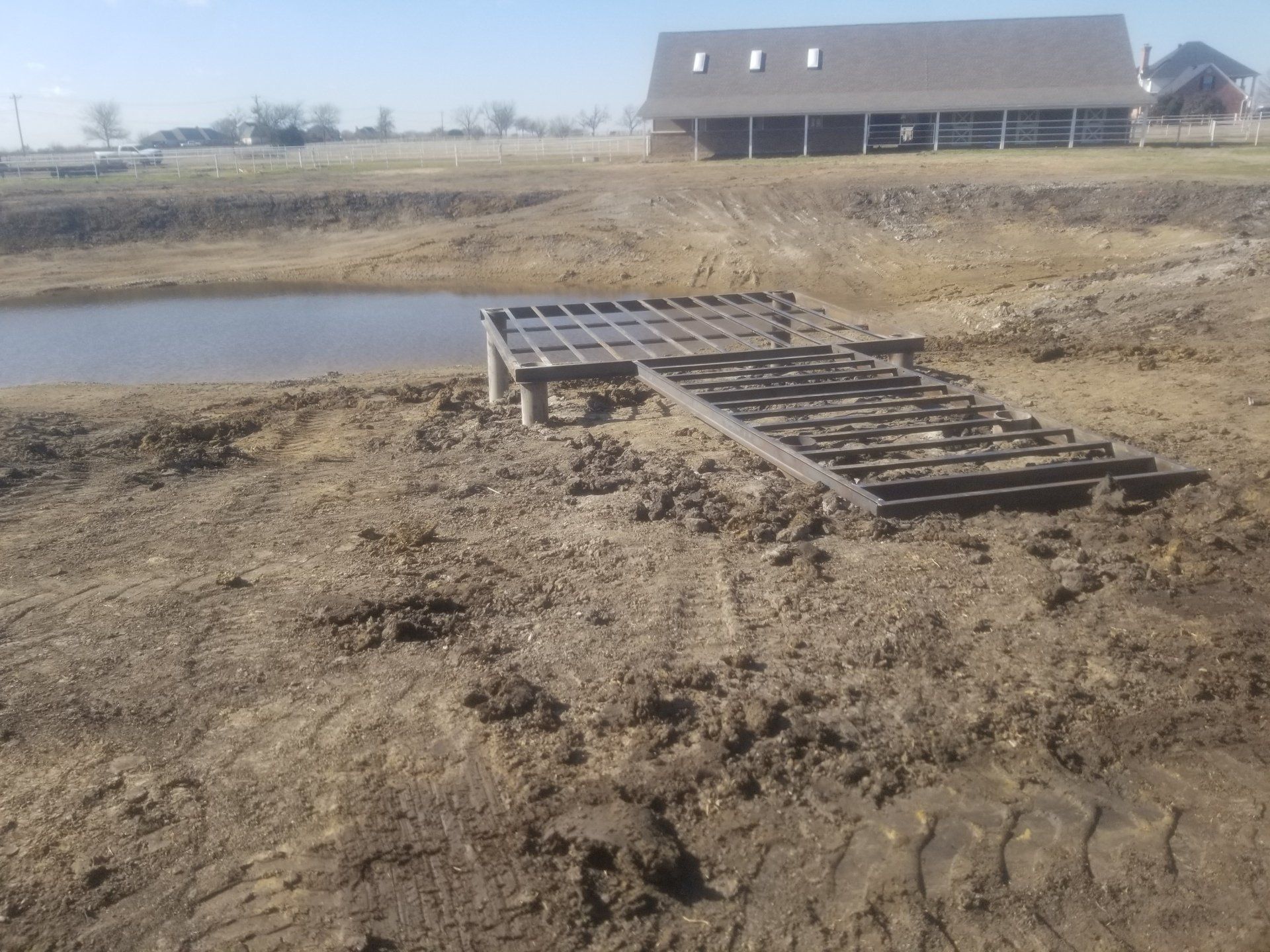 Installing Metal Deck - Dallas, TX - All Around Septic Service Co