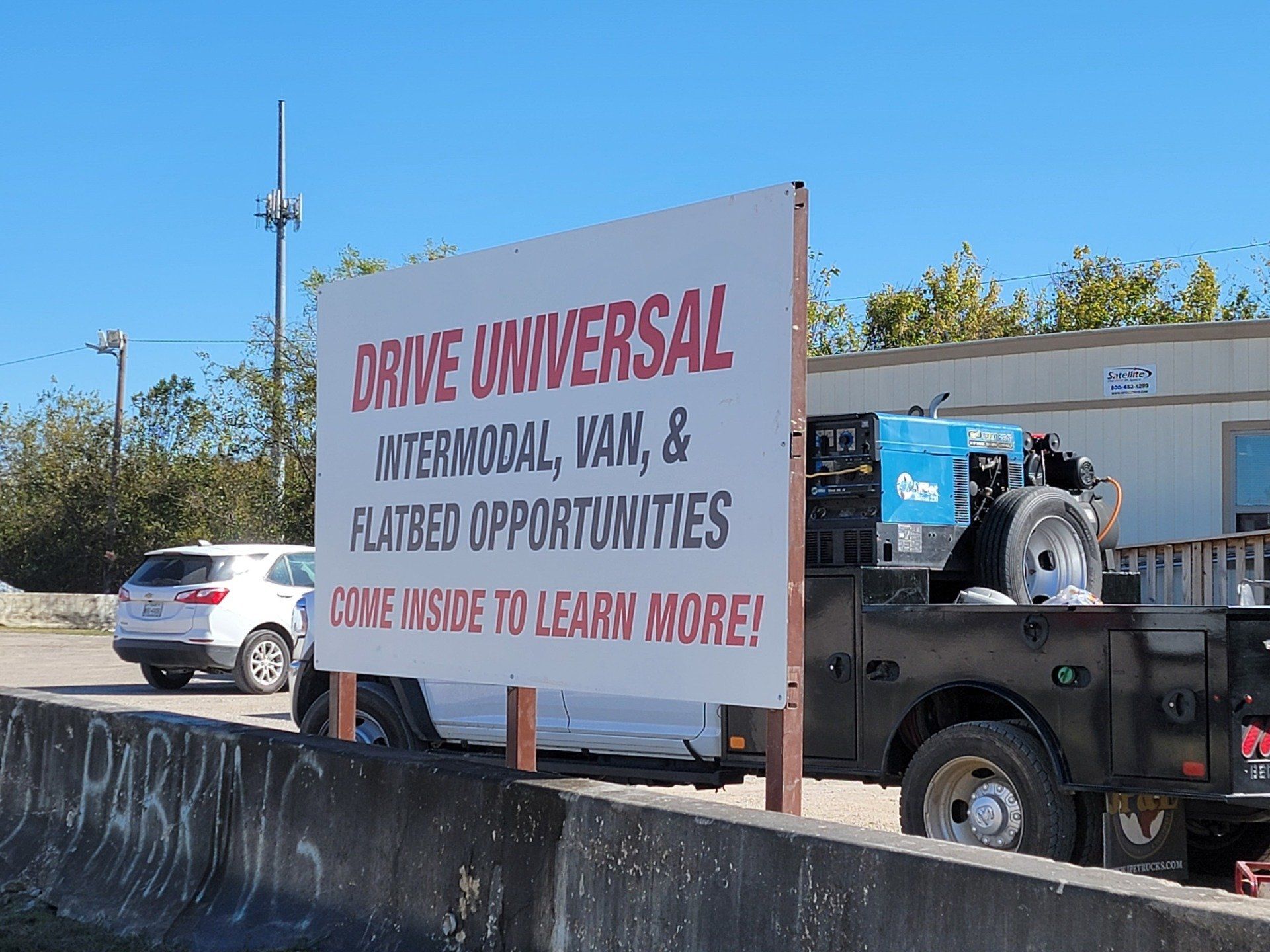 Metal Post with Business Services - Dallas, TX - All Around Septic Service Co