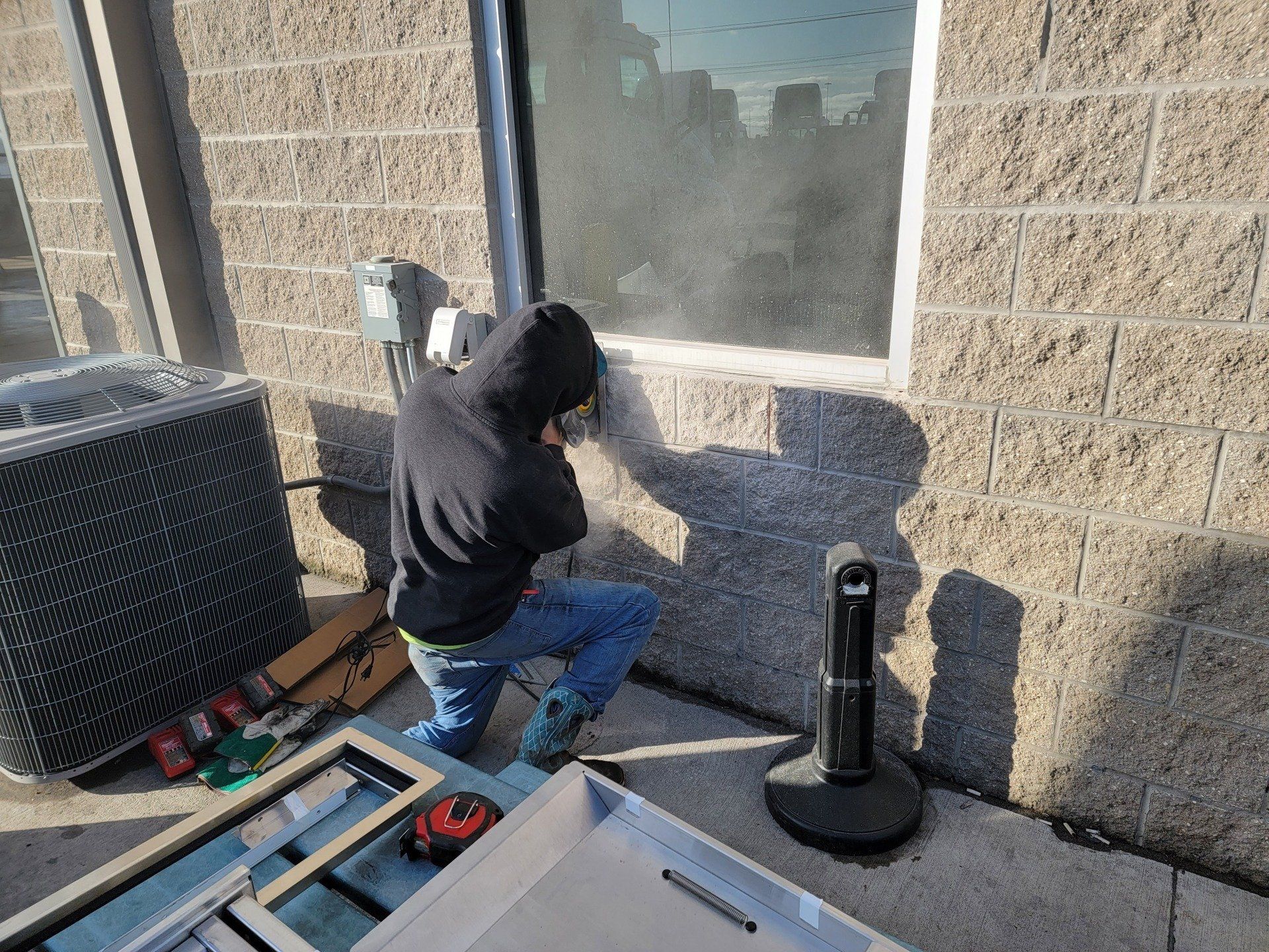 The Man Cut the Bricks - Dallas, TX - All Around Septic Service Co