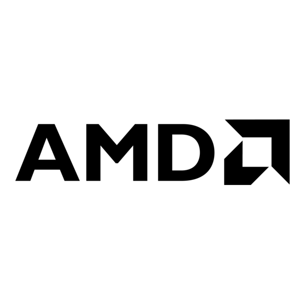 AMD logo in black on a white background