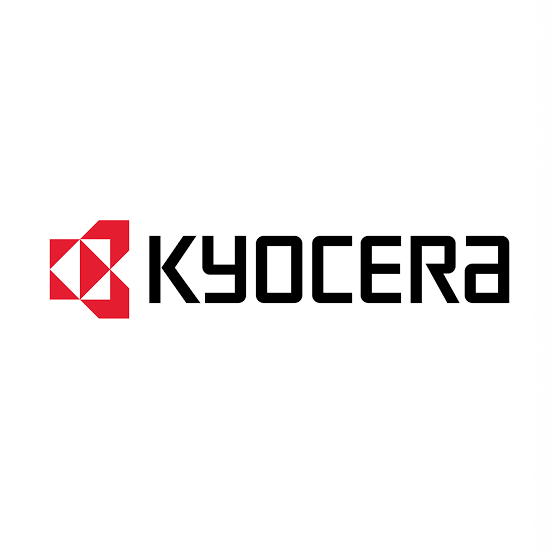 Kyocera logo in red and black on a white background
