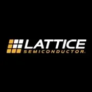 Lattice Semiconductor logo in white and yellow on a black background