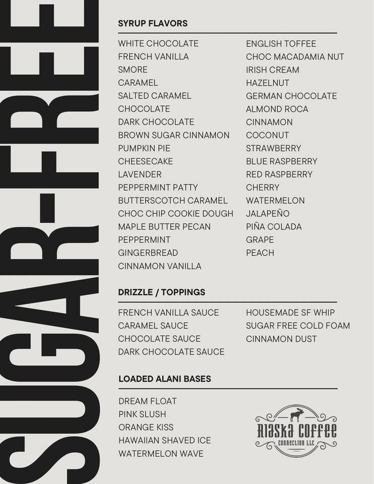 Alaska Coffee Connection drinks