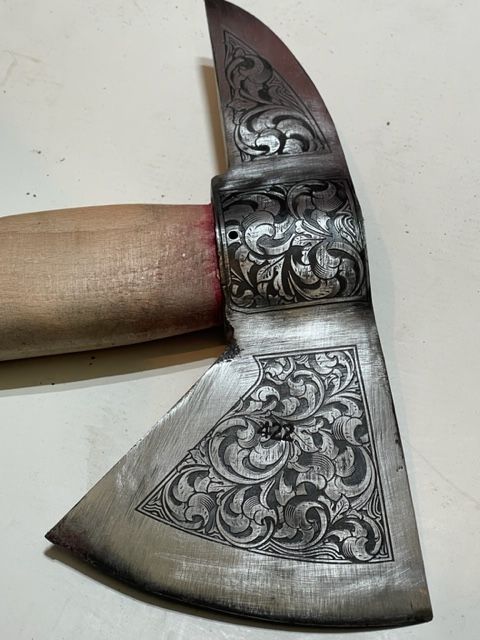 engrave hatchet