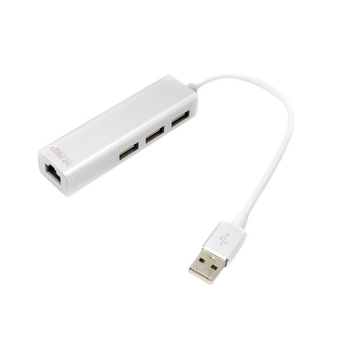 【atake】USB2.0高速集線器3埠+網路 3埠USB/LAN有線網路/HUB/集線器
