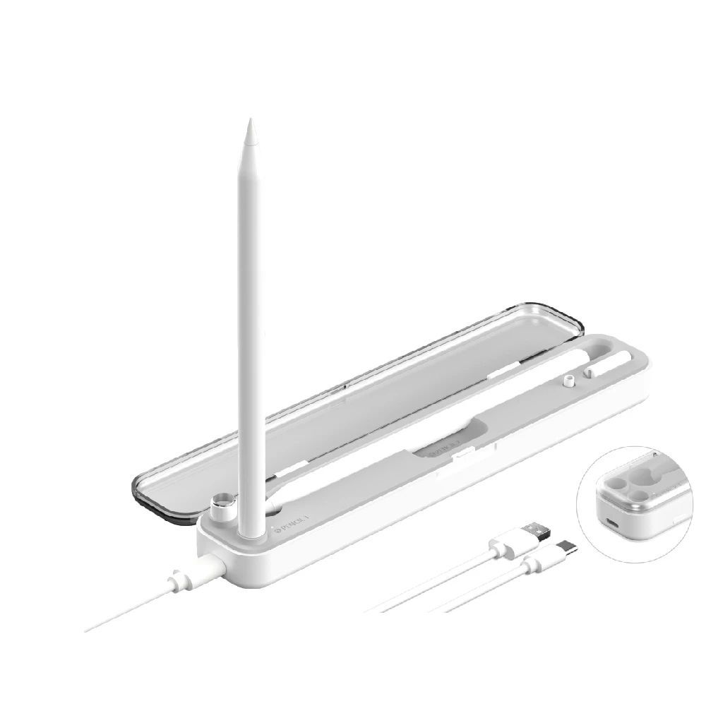 【NovaPlus】Apple Pencil 二合一充電筆盒(供電版/行動版):無線充電/立插充電/磁吸充電筆盒