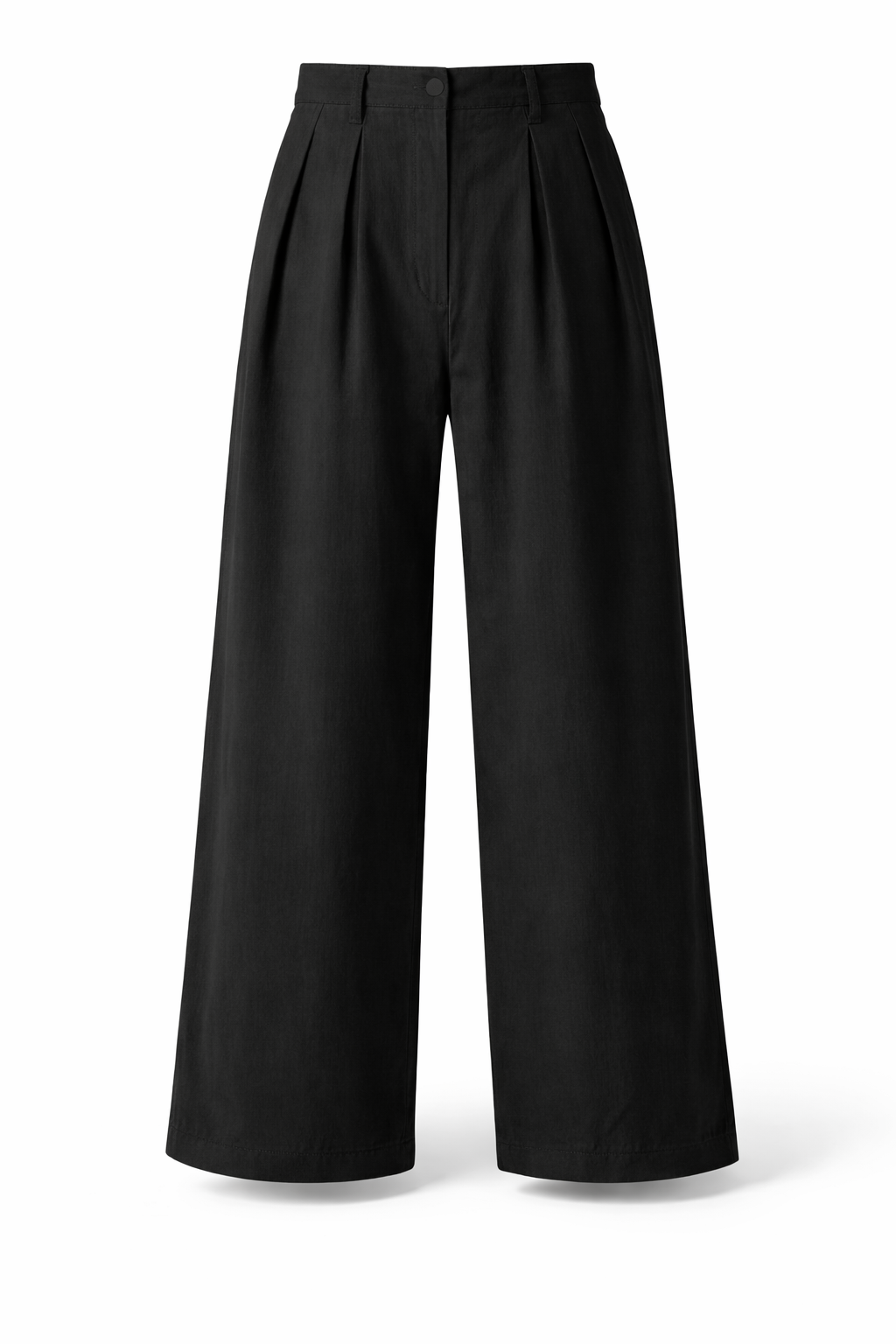 High Waist Wide Leg Pantalon  100% Katoen  Elegante Damesbroek