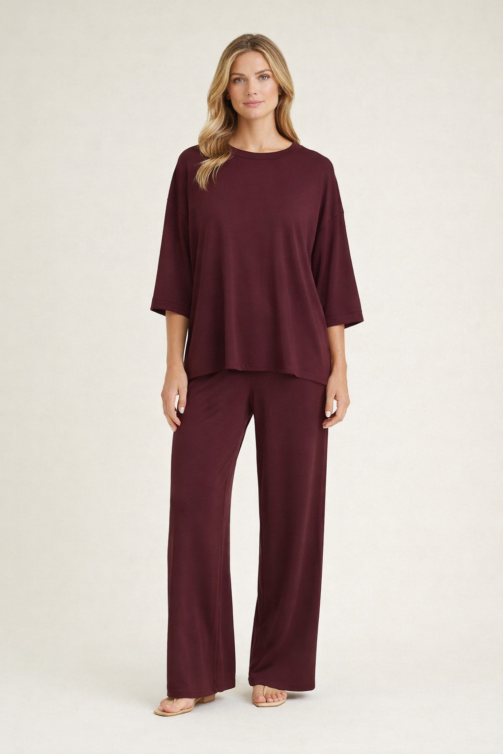 Wijnrode Oversized Set – Comfortabele Lounge Set Dames