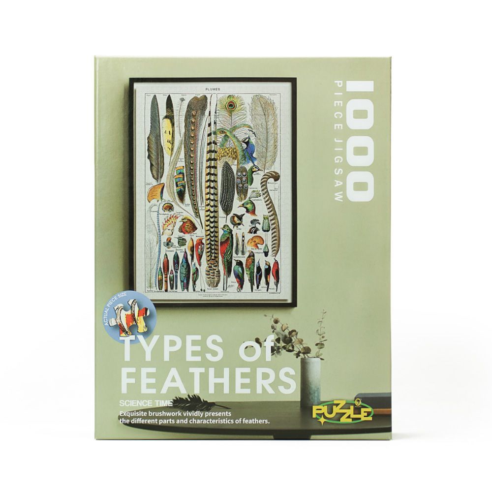 圖鑑拼圖-鳥類羽毛品種圖鑑