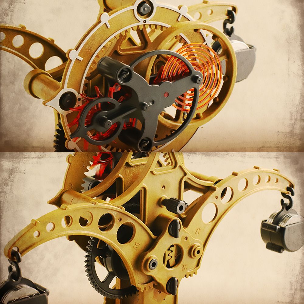 收藏達文西-擒縱式陀飛輪鐘