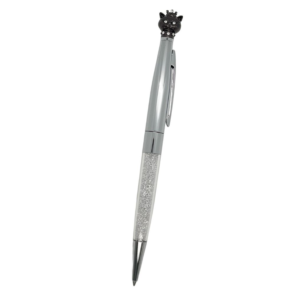 【DT&CREATION】優雅皇冠貓水晶筆