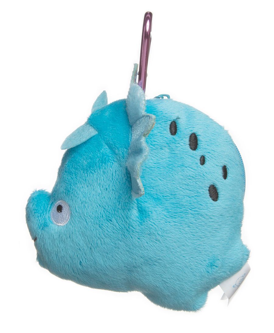 【我的恐龍小當家】天天三角龍零錢包/鑰匙包吊飾