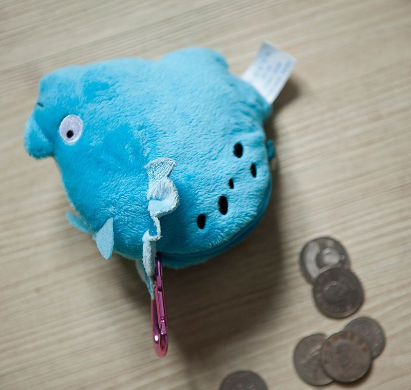 【我的恐龍小當家】天天三角龍零錢包/鑰匙包吊飾