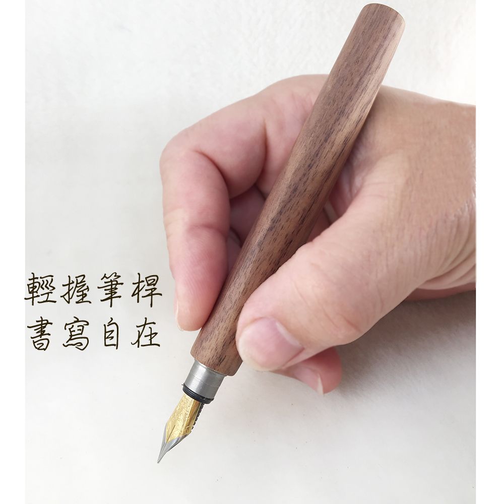 【DT&CREATION】天圓地方原木三角原子筆 - 水晶版