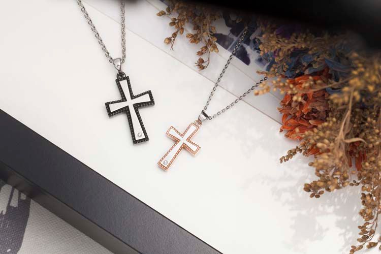 InSteeLife  316L不銹鋼 簡約雙色十字架