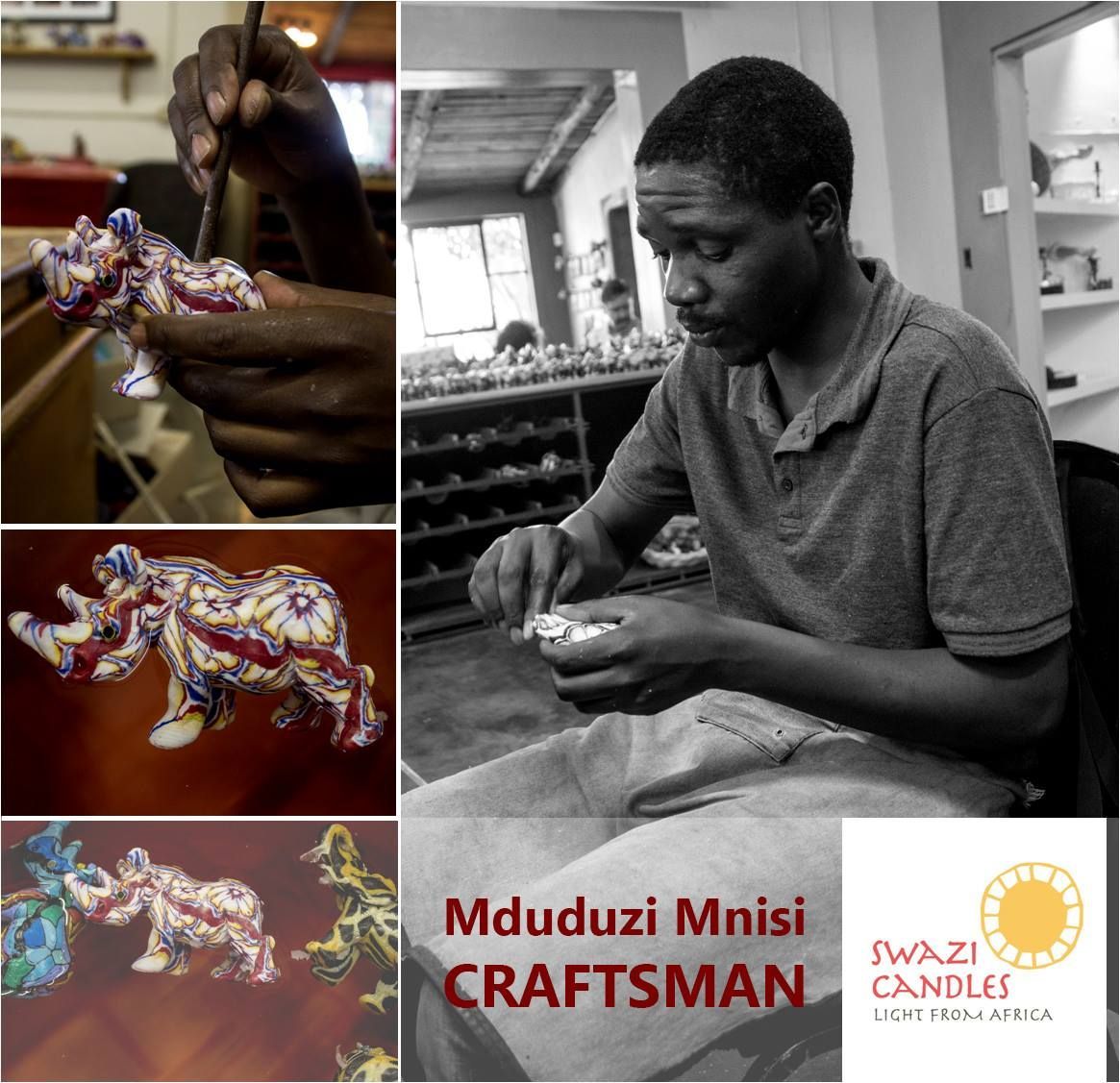 【SWAZI CANDLES】HANDMADE ARTCRAFT CANDLE 史瓦帝尼 手工藝術蠟燭 - 河馬 (中)