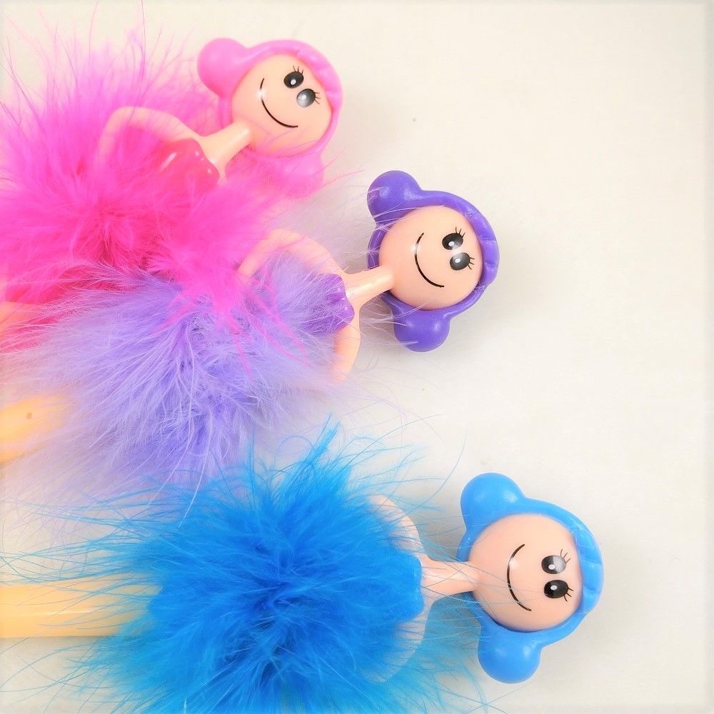 赫本頭芭蕾羽毛裙女孩筆/書寫文具用品/開幕活動/婚禮小物/禮贈品/簽名筆