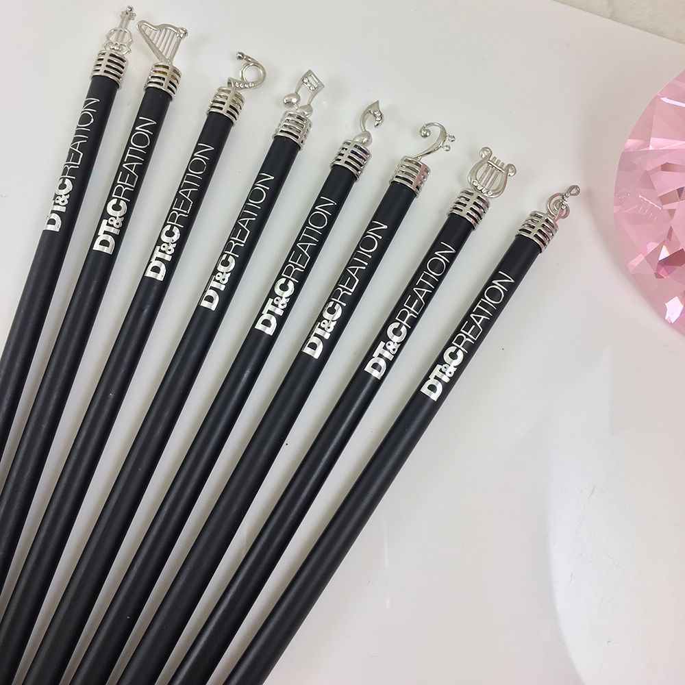 【DT&CREATION】音樂系列黑木消光珠寶鉛筆 (奧地利知名品牌水晶 水晶鉛筆 音樂鉛筆)