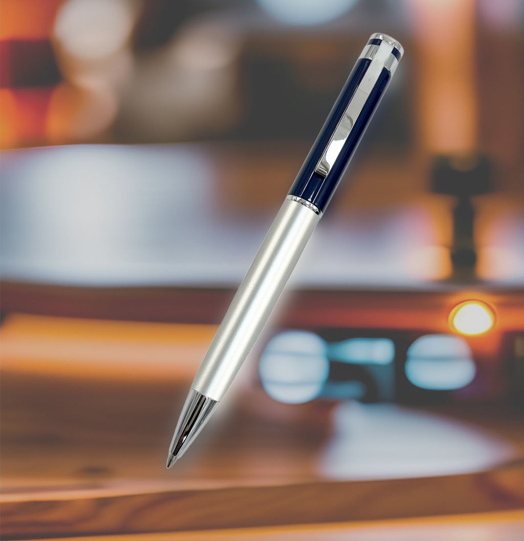 【DT&CREATION】經典人生原子筆 - 藍/銀