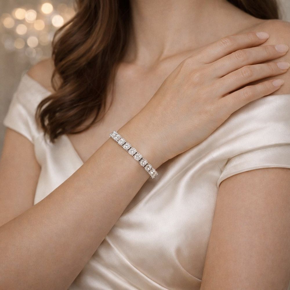 【DT&CREATION JEWEL】輝月之鍊手鍊 - 銀