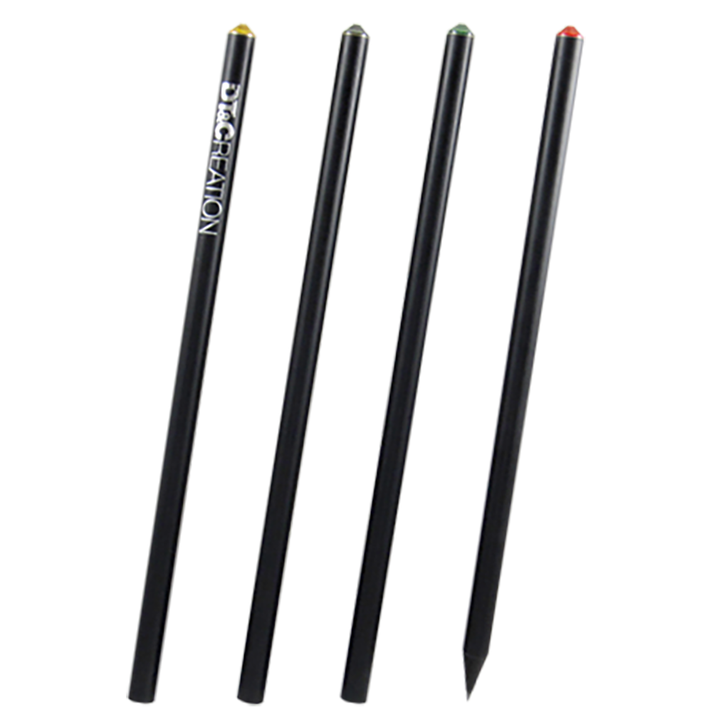 【DT&CREATION】黑木消光珠寶鉛筆(二入組) - 水晶顏色隨機出貨